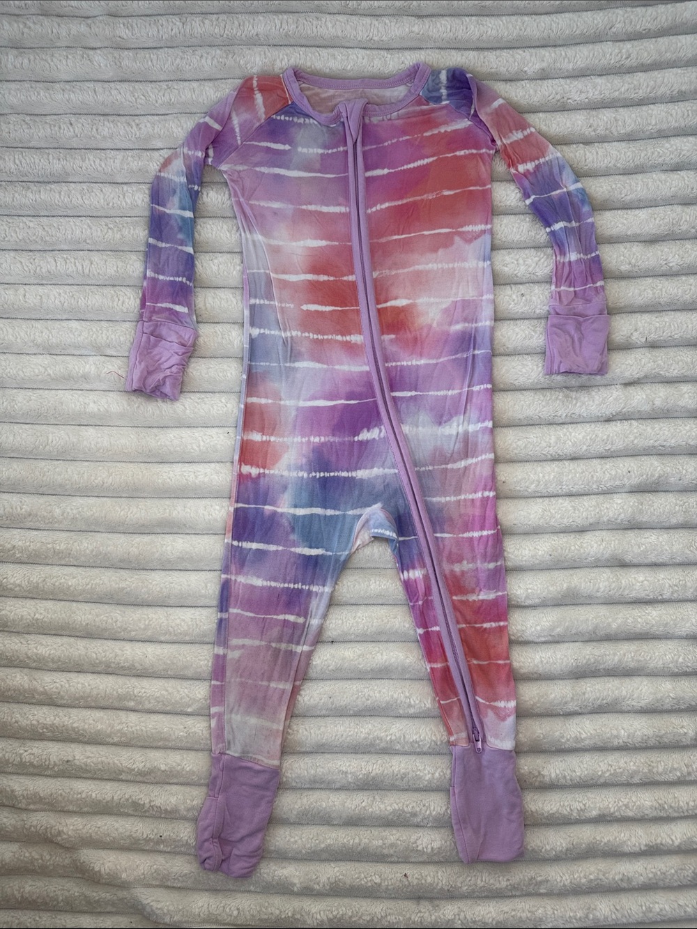 Little Sleepies Pastel Tie Dye Dreams Zippy